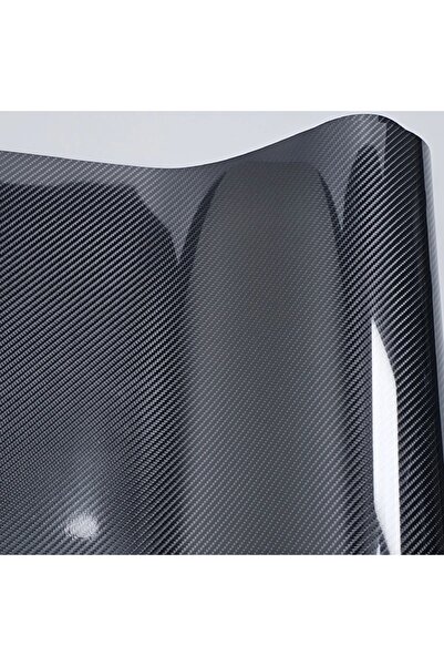ESEMİZ 5d Ultra Parlak Dayanıklı Hava Kanallı Siyah Karbon Fiber Folyo - Boyut: 50cm X 152cm