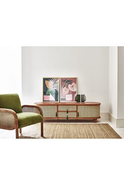 Latanwood Francesco Hazeranlı Ahşap TV Ünitesi