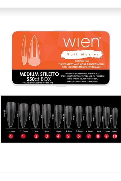 Wien Nail Master Yeni nesil protez tirnak jel tips soft jel tips medium stile...