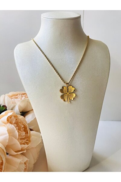 Butik Çelik yonca kolye