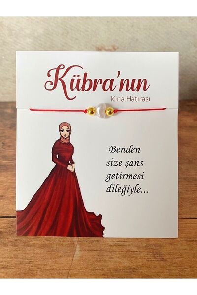 Kişiye Özel Şans Bilekliği Söz, Nişan, Bekarlığa Veda, Kına, Nikah, Düğün 15 Adet