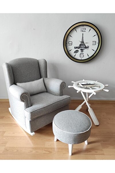 NOSSO HOME Emzirme Koltuğu Sallanan Koltuk Tv Koltuğu ( Lâra Keten )