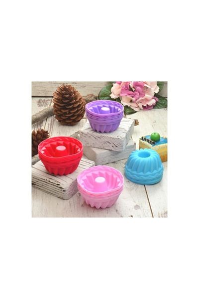 Ayplastik Aknur Plastic Silicone 6-Piece Mini Muffin Cup - Light Blue