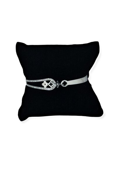 KÜPPELİ ACCESSORİES Lv Çelik Bileklik Gümüş Renk