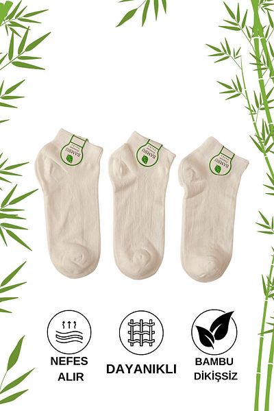 stellare Unisex Bamboo Booties - Seamless Short Socks Set of 3