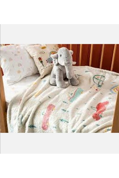 English Home Wellsoft Beige Baby Blanket Car