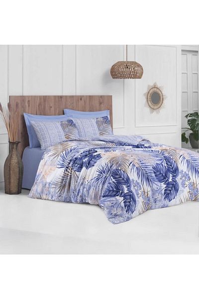 Altınbaşak Ranforce Valeron Indigo - Set cuvertură de pilota dublă
