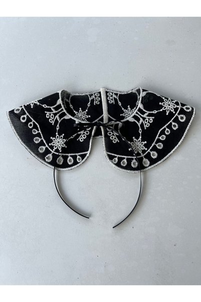 SHERLOCK HOME Children's Portable Scallop Collar ( Black )
