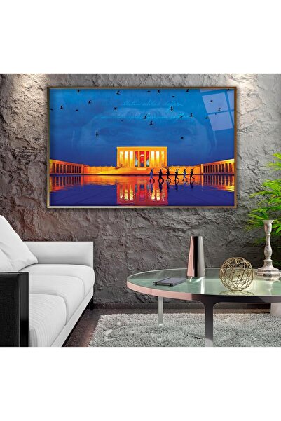 EMYA HOME Tablo din sticlă Anıtkabir cu cadru metalic