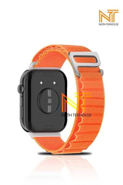 Nezih Case ساعة Huawei Watch Fit 3 / Fit 4 / Fit 4 Pro المتوافقة مع تصميم جبال الألب وحزام قماشي بإبزيم معدني قابل للتعديل