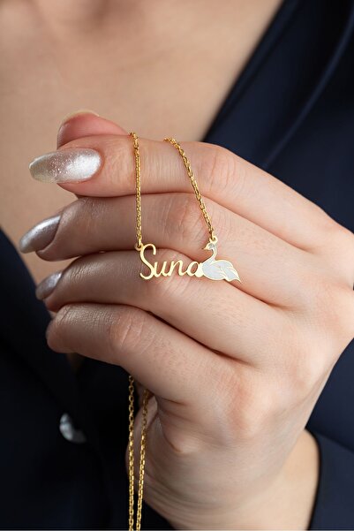 Silvano Jewelry 925 Ayar Gümüş İsimli Kuğu Kolye