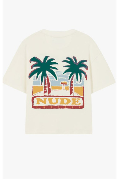 Dupe Design Nude Project Baskılı Oversize T-shirt