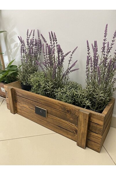 Retro Ahşap Saksılık