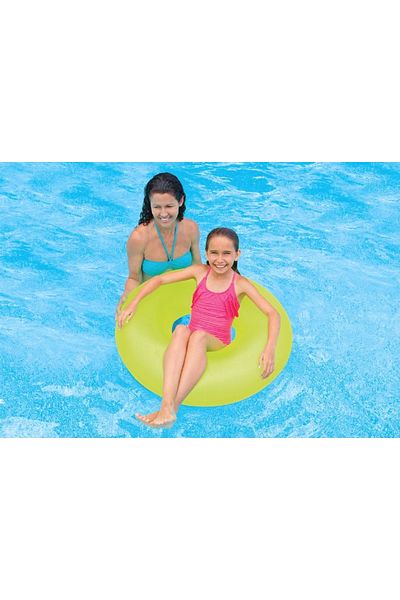 Intex Neon inflatable Bagel - Colorful Phosphorescent Sea Ring - 91 cm
