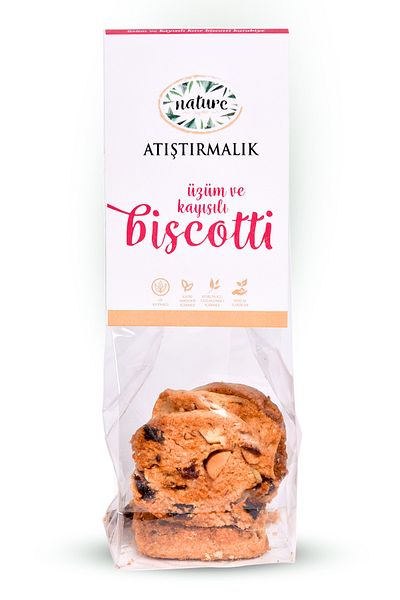 Nature by me Apricot Biscotti with Grapes 50g
