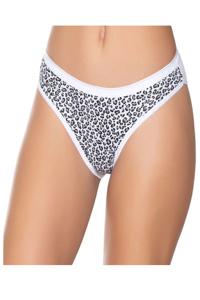 Pi Giyim Chiloți de bikini colorați din lycra cu talie subțire cu imprimeu leopard - Pachet de 6