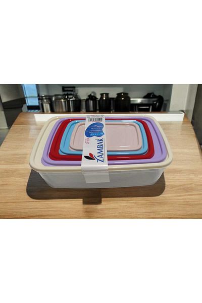Zambak Plastik Zambak 5-Piece Storage Bottom No: 1-2-3-4-5