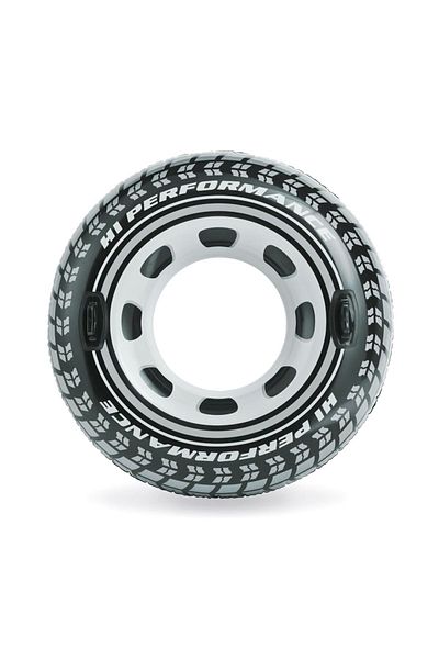 Intex 114 cm Tire Patterned Bagel - Wheel and Inflatable Wheel