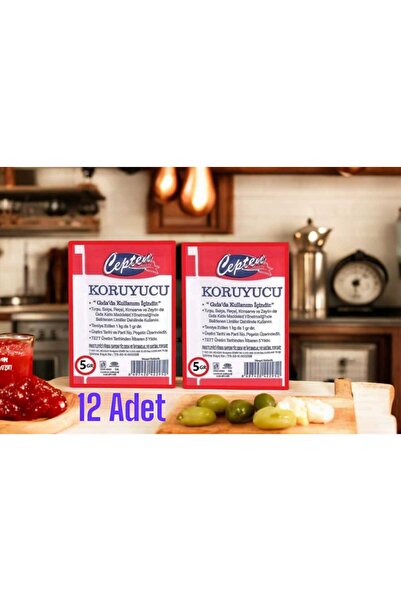 cep sodası Cepten Koruyucu Sodyum Benzoat 5 GR x 12 Adet