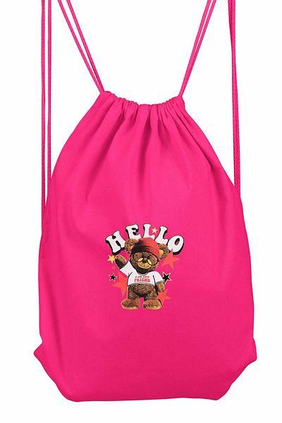 herotasarım Hello Teddy Bear Sports Backpack - BLL4487