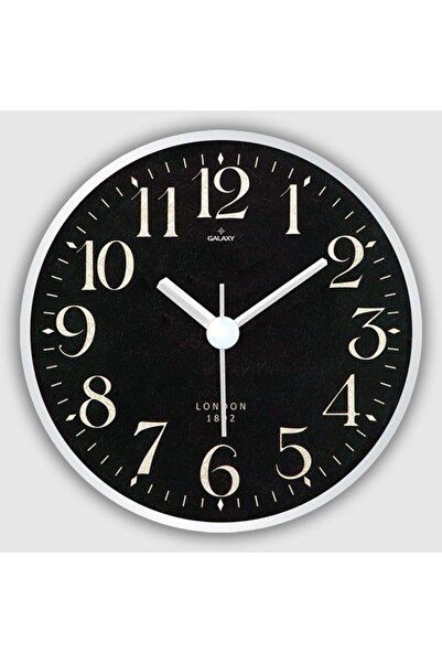 Aypaş - Galaxy Galaxy 118 Dekoratif Mıknatıslı Küçük Buzdolabı Saati -siyahgü...