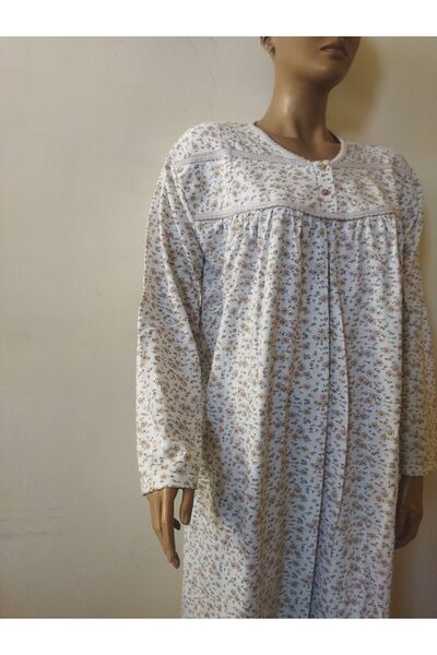 Flamingo Baskıllı Kışlık Gecelik-Elbise