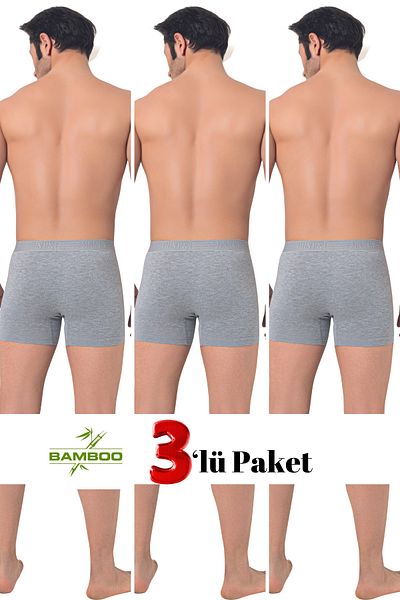 DONEX 2370 3 Pack Men's Bamboo Boxers