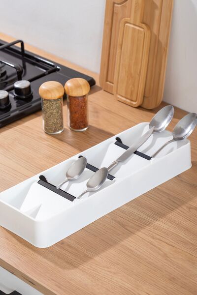 Porsima ORG-86 8118 - Organizator pentru tacâmuri, în interiorul sertarului, tacâmuri, cuțit, lingură
