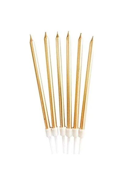Genel Markalar Pasta Mumu Altın Simli 6lı 13 Cm