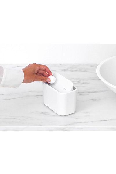Brabantia Mindset Fresh White Πλαστικό Μικρό Κάδο Απορριμμάτων 15x8,6x9,9cm