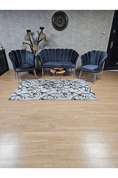 ZAFİR Krom  Kaplama  Tel Ayak Papatya Çay Seti Koltuk Takımı , Balkon, Salon, Ofis, Cafe Koltuk Takımı