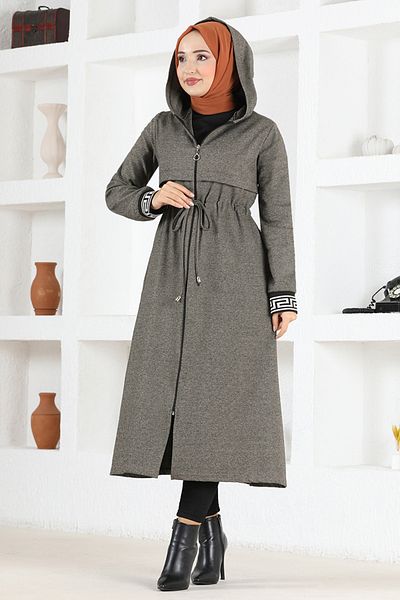 ModaMerve MSL8172 Model Mink Hooded Cap