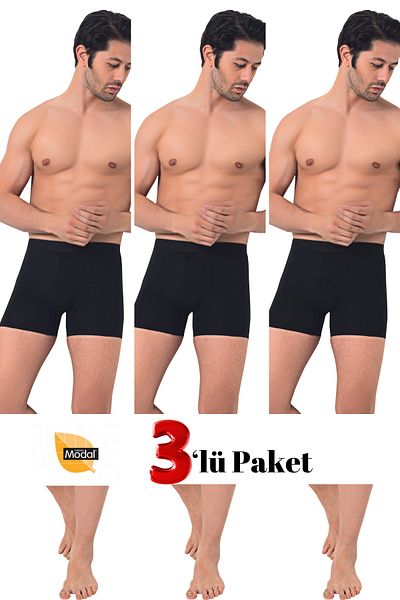 DONEX 2371 3 Pack Ανδρικά Modal Boxers