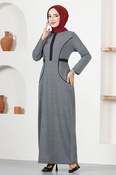 ModaMerve Φόρεμα με μολύβι Anthracite - NYA2661