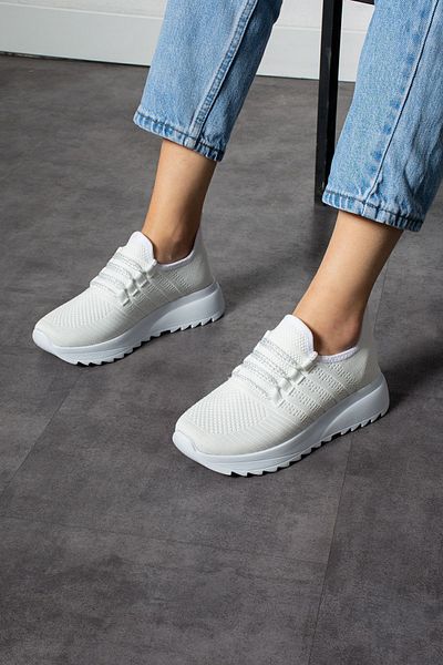 KOTAN Pantofi sport albi ortopedici ușori pentru femei - pantofi casual cu talpă moale