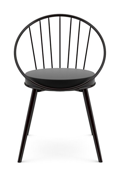 Evdemo Eylül Metal Tel Sandalye Siyah