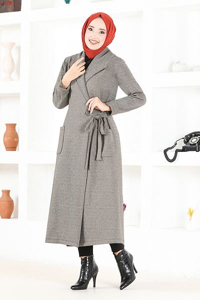 ModaMerve Mink Cap - Belted NYA2411 Model