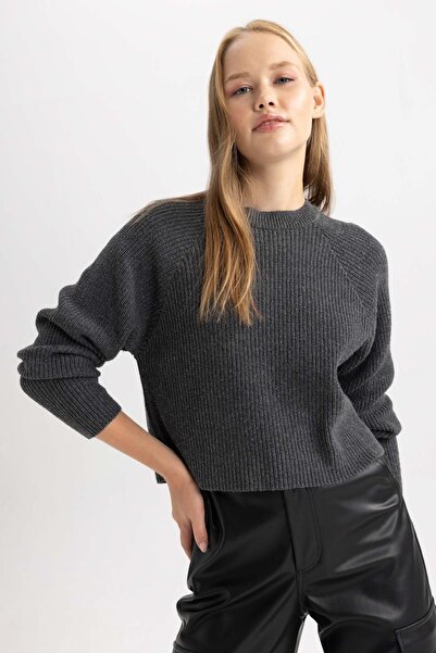 DeFacto Hanorac cu guler rotund Coool Regular Fit - L2567az23wn