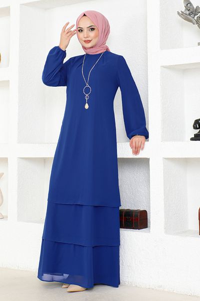 ModaMerve Φόρεμα Saks Chiffon - Μοντέλο ASM2698