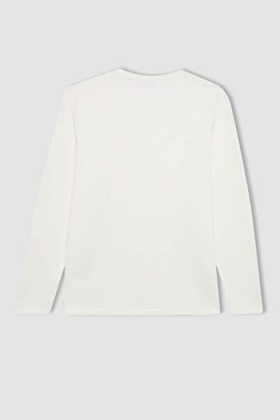 DeFacto Футболка зі смугастим візерунком та облягаючим кроєм і коміром-стійкою - A8929ax23au