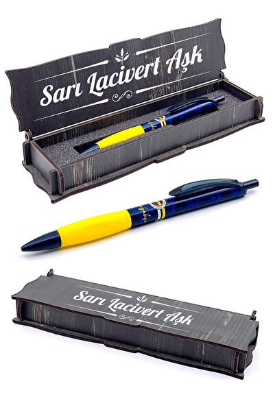 Fenerbahçe 0.7 Versatil Tip Licensed Pen - Gift Wooden Box