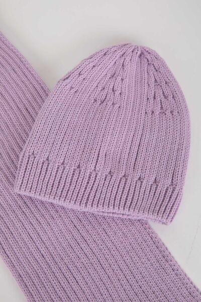 DeFacto Girl's Beret Scarf Basic Set - Y3494a623wn