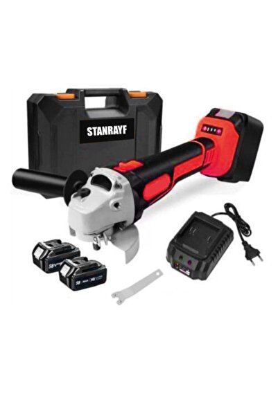 stanrayf Germany Bakır Sargı Motor Korumalı 88 W 10 Ah Akülü Şarjlı Taşlama M...