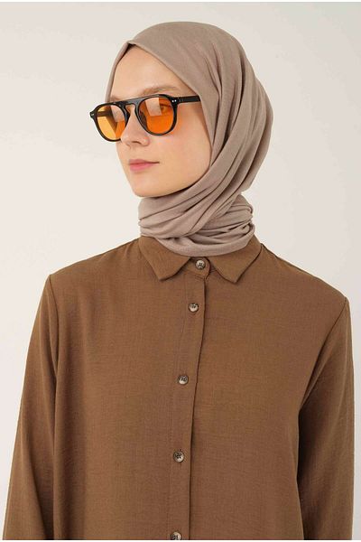 HEQA Mink Colored Combed Shawl
