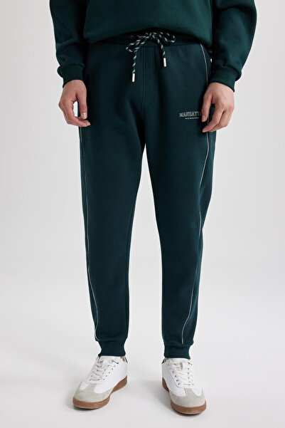 DeFacto Regular Fit Fleto Pocket Printed Lace-Up Elastic Leg Jogger Sweatpants A4436Ax23Au