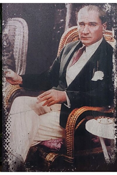 Porta blu ATATÜRK Ahşap Tablo / Poster