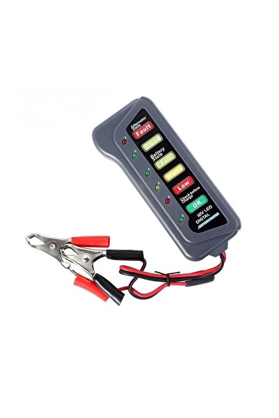 HANNAH Akü Test Cihazı Şarj Kontrol Aparatı Led Işık Panelli