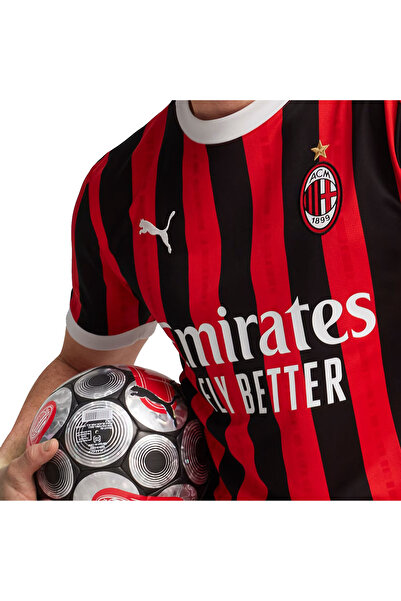 Puma AC Milan 2024/25 İç Saha Erkek Kırmızı Futbol Forması 77497901
