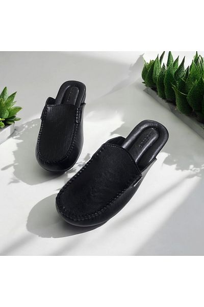 GokceKundura06 Παντόφλες Casual Home and Groom με μαλακή σόλα με κλειστά δάχτυλα
