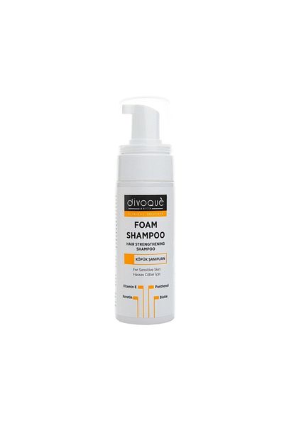 DIVOQUE Divogue Foam Shampoo 150 ml – Sulfate-Free Panthenol & Biotin Care for Sensitive Hair